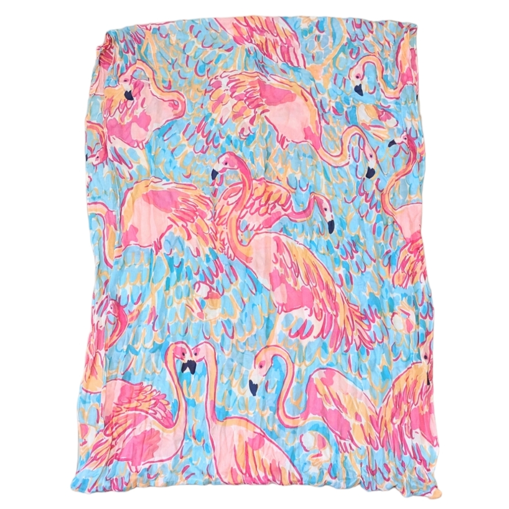 Lilly Pulitzer Riley Loop Infinity Scarf Flamingo - Picture 4 of 4